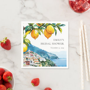 Citroen Amalfi Kust Bruiloftsborrel Servet