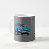 Citroën Ami 8, blauw - afbeelding koffie mok (Voorkant links)