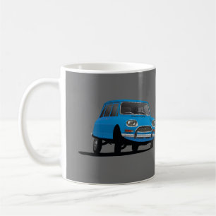 Citroën Ami 8, blauw – mok met 2 afbeeldingen