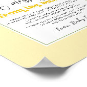 Citroen baby shower bericht van de bump poster (Hoek)