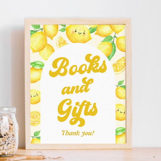 Citroen Baby shower boeken en geschenken Poster