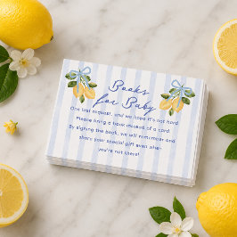Citroen Baby Shower Boeken voor Baby Bijlage Kaart