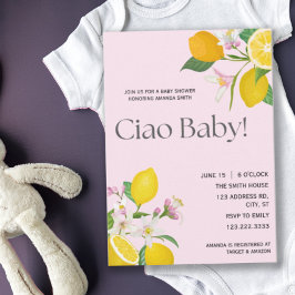 Citroen Baby shower, Ciao Baby, Italiaans thema Kaart