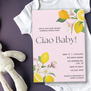 Citroen Baby shower, Ciao Baby, Italiaans thema Kaart