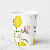 Citroen Baby shower, Ciao Baby, Italiaans thema Papieren Bekers (Voorkant)