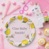 Citroen Baby shower, Ciao Baby, Italiaans thema Papieren Bordje (Feest)