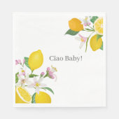 Citroen Baby shower, Ciao Baby, Italiaans thema Servet (Voorkant)