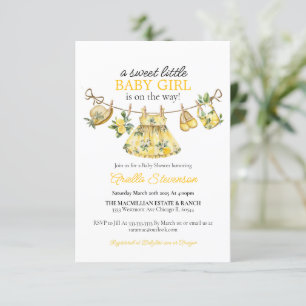 Citroen Baby shower, citrus baby shower, citroen b Kaart