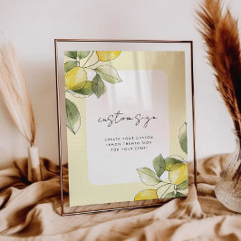 Citroen Baby shower Custom Sign Poster