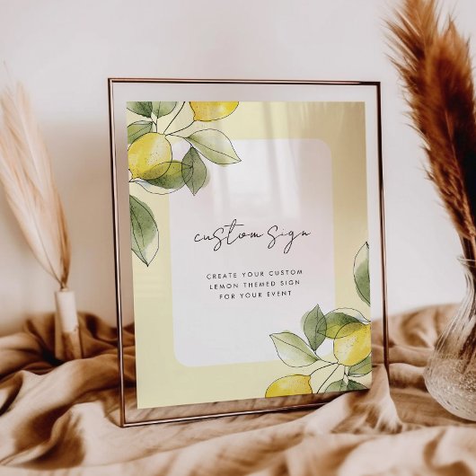 Citroen Baby shower Custom Sign Poster