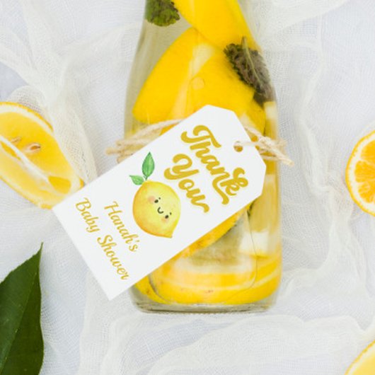 Citroen Baby shower Dank u voor uw gunst Cadeaulabel