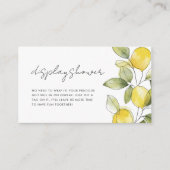 Citroen Baby shower Display Douche Informatiekaartje (Voorkant)