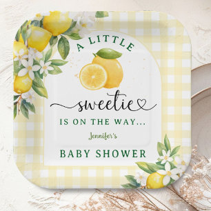 Citroen Baby Shower Geel Papieren Bordje