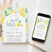 Citroen Baby shower Invitation | Citrusdouche Kaart