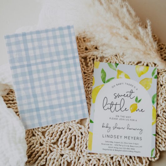 Citroen Baby shower Invitation | Citrusdouche Kaart