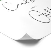 Citroen baby shower Kaarten en geschenken Poster (Hoek)