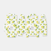 Citroen Baby shower Leuke Citrus Botanische Aangep Bedankdoosjes (Uitgevouwen)
