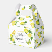 Citroen Baby shower Leuke Citrus Botanische Aangep Bedankdoosjes (Voorkant Zijde)