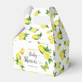 Citroen Baby shower Leuke Citrus Botanische Aangep Bedankdoosjes