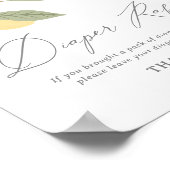 Citroen Baby shower Luier Raffle Teken Poster (Hoek)