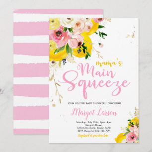 Citroen Baby shower Mama's Main Squeeze Baby showe Kaart
