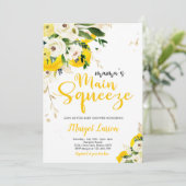 Citroen Baby shower Mama's Main Squeeze Baby showe Kaart (Staand voorkant)