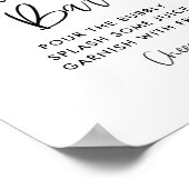 Citroen Baby Shower Momosa Bar Bord Poster (Hoek)