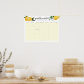 Citroen Baby Shower Raad de Bevalling Kalendar Poster (Keuken)