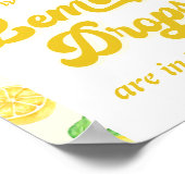 Citroen Baby shower Raad eens hoeveel citroen er v Poster (Hoek)