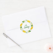 Citroen Baby shower Ronde Sticker - Oh Baby (Envelop)