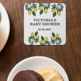 Citroen Baby shower Snoep Kartonnen Onderzetters