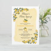 Citroen Baby shower Sunshine Lemonade Zomer Citrus Kaart (Staand voorkant)