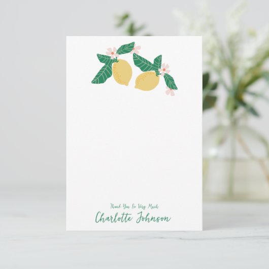 Citroen Bedankkaart (Staand voorkant)