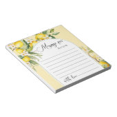 Citroen belangrijkste knijpen verjaardag tijd caps notitieblok (Schuin)