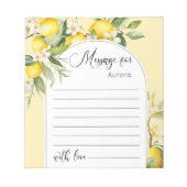 Citroen belangrijkste knijpen verjaardag tijd caps notitieblok (Voorkant)