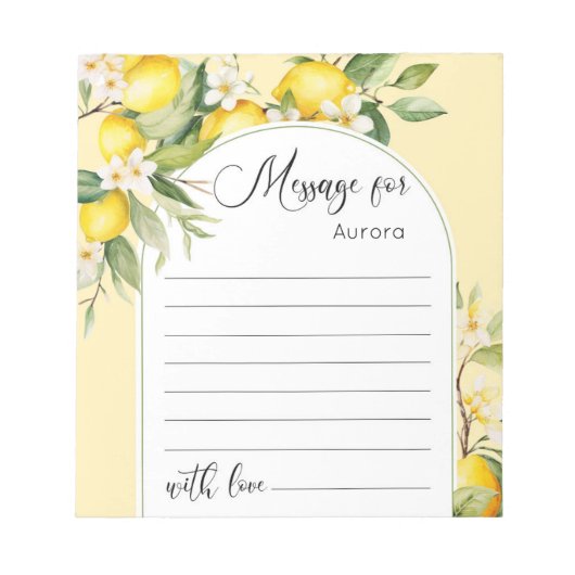 Citroen belangrijkste knijpen verjaardag tijd caps notitieblok (Voorkant)