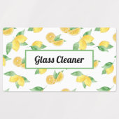 Citroen & bladeren Essentiële Olie Spray Flessenet Labels (Design 1)