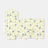 Citroen & Bladpatroon Baby shower geschenkdoos Bedankdoosjes (Uitgevouwen)