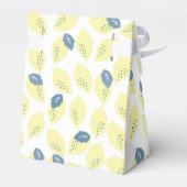 Citroen & Bladpatroon Baby shower geschenkdoos Bedankdoosjes (Achterkant)