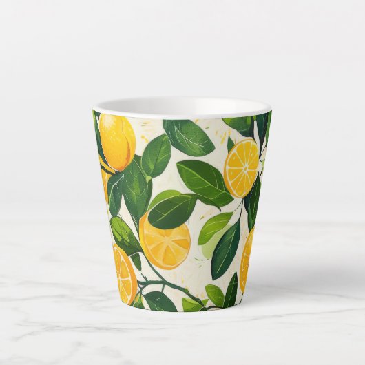 Citroen Bliss Espresso Cups Latte Mok (Voorkant)