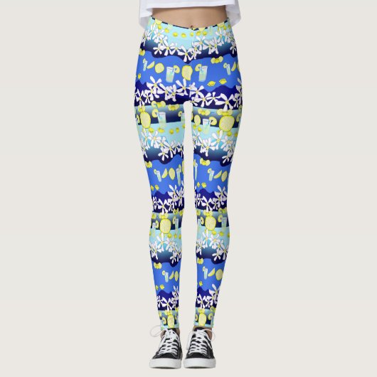 Citroen Bloem Leggings (Voorkant)