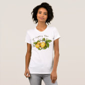 Citroen Bloemen Botanisch T-shirt (Voorkant volledig)