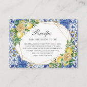 Citroen Bloemen Groen Vrijgezellenfeest Breng Rece Informatiekaartje (Voorkant)