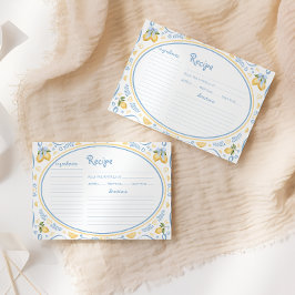 Citroen Bloemen Vrijgezellenfeest Recept Kaart