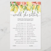 Citroen Bloemen Vrijgezellenfeest Spel (Voorkant)