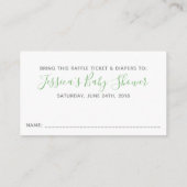 Citroen Bloemenkrans Citrus, Luier Raffle Ticket Informatiekaartje (Achterkant)