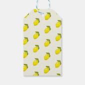 Citroen Bloemige Baby Shower Bedankje Gift Tag Cadeaulabel (Achterkant)