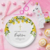 Citroen Bloesem Groene Doop Christening Papieren Bordje