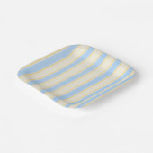 Citroen, Bosbessen en Crème Feestbenodigdheden Papieren Bordje (Gebogen)