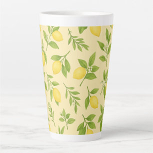 Citroen botanisch groot latte mok